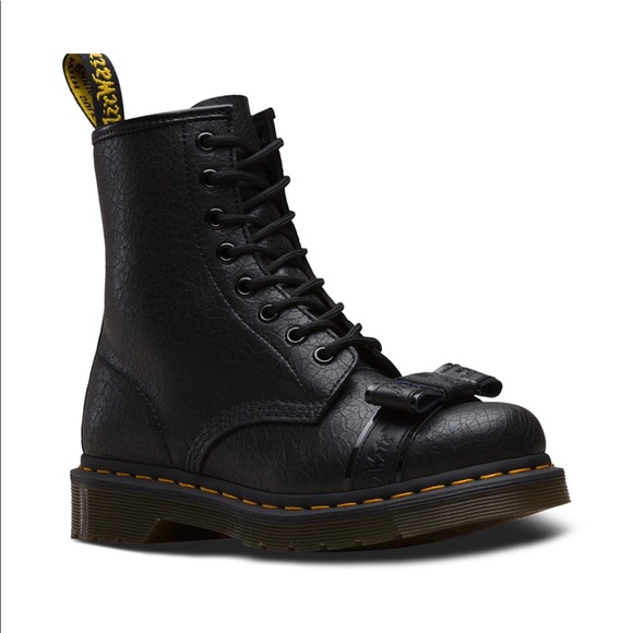 dr martens with bow